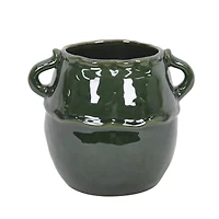 9" Green Ceramic Pot with Handles by Ashland®
