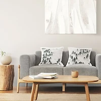 Stupell Industries Snowy Ski Slopes Mountain Pine Trees 2 Pillow Set, 18" x 18"