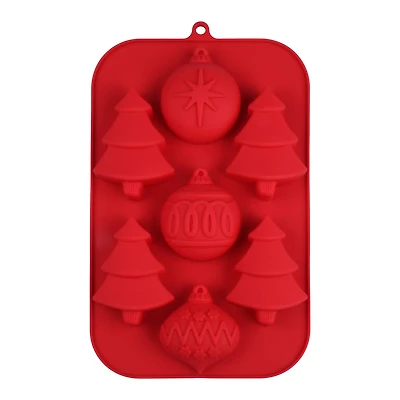 Christmas Trees & Ornaments Silicone Treat Mold by Makery™