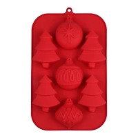 Christmas Trees & Ornaments Silicone Treat Mold by Makery™