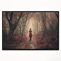 Designart - Woman in Frosty Forest