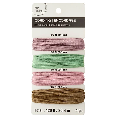 12 Pack: 20lb. Multicolor Hemp Cord by Bead Landing™