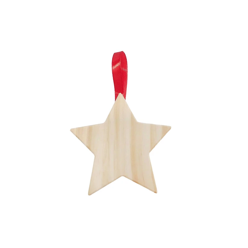 4" Star DIY Pinewood Ornament by Make Market®