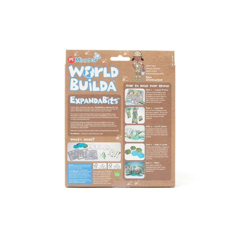 Micador jR. WorldBuilda ExpandaBits: Bela the Archeologist