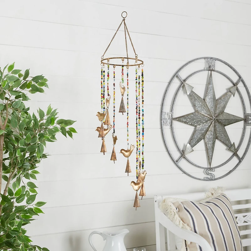 26" Gold Metal Eclectic Windchime