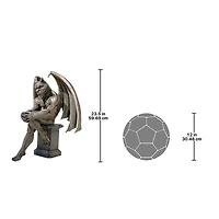 Design Toscano 12" The Cathedral Gargoyle Statues, 2ct.