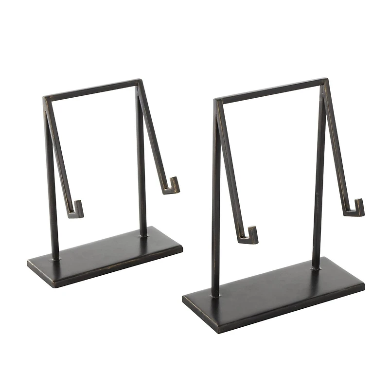 Black Metal Modern Abstract Easel Set