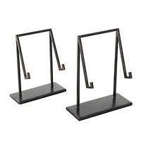 Black Metal Modern Abstract Easel Set