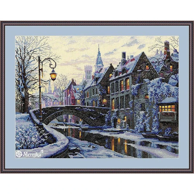 Merejka Winter Evening Counted Cross Stitch Kit