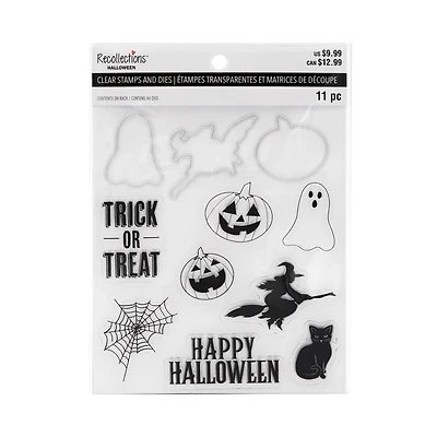 Vintage Halloween Clear Stamp & Die Set by Recollections™