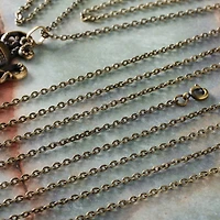12 Packs: 3 ct. (36 total) 30" Oxidized Brass Flat Oval Chain Necklaces by Bead Landing™
