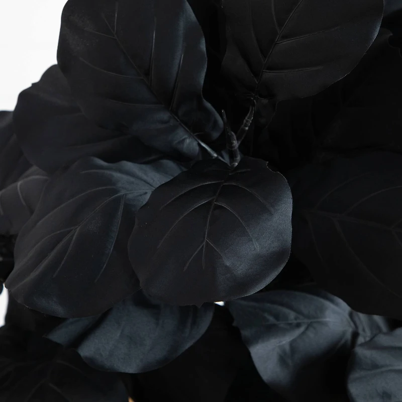 4ft. Artificial Halloween Black Fiddle Leaf Tree