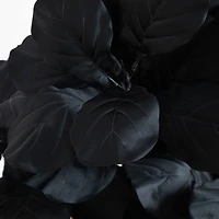 4ft. Artificial Halloween Black Fiddle Leaf Tree