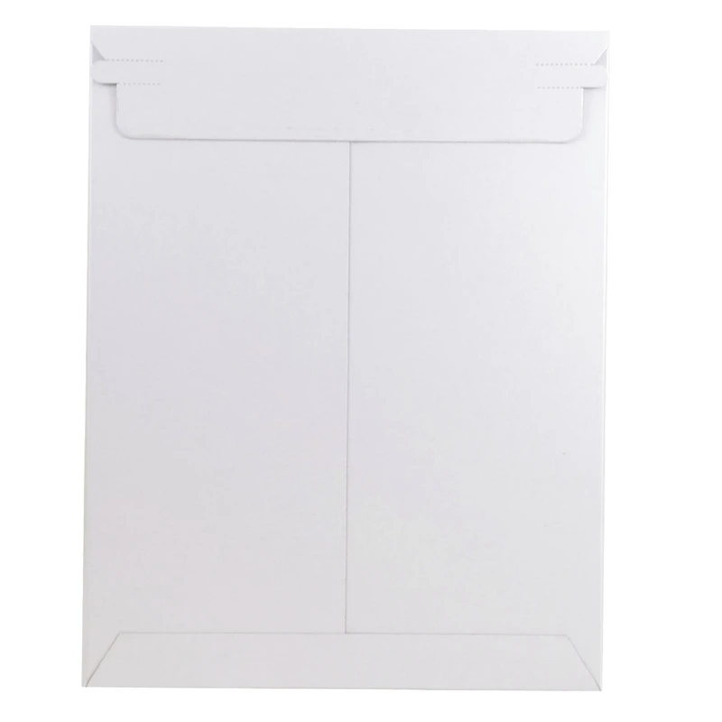 JAM Paper 9" x 11.5" White Flat Photo Mailer Peel & Seal Closure Envelopes, 6ct.