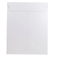 JAM Paper 9" x 11.5" White Flat Photo Mailer Peel & Seal Closure Envelopes, 6ct.