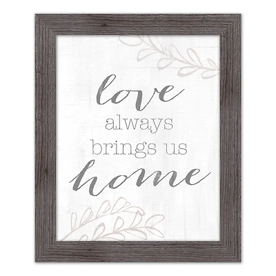 Love Brings Us Home Western Framed Print