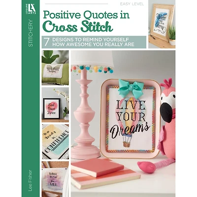Leisure Arts® Positive Quotes in Cross Stitch Book