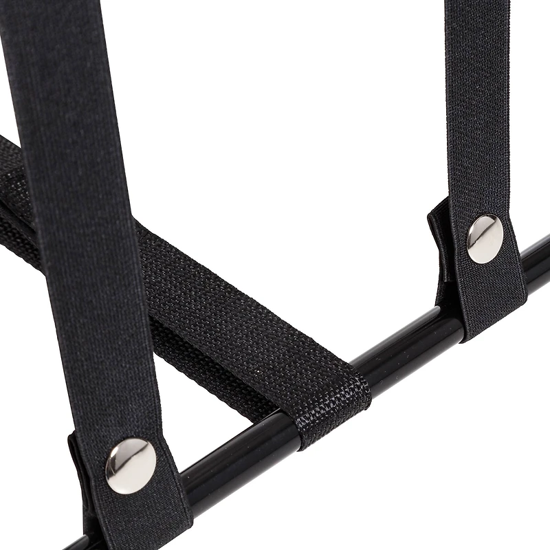 Honey Can Do Black/ Single Bounce Back Hamper with Wheels and Lid