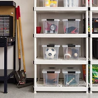 IRIS® 20.5qt. Buckled Clear Boxes with Clear Buckle Lids, 6ct.