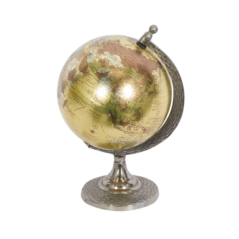 10" Brown Aluminum Traditional Globe
