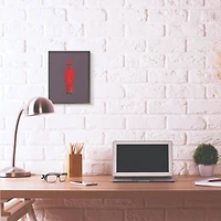 Stupell Industries Marilyn Manson Minimalist Illustration Black Framed Wall Art