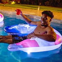 PoolCandy Illuminated Stars & Stripes Jumbo LED Sun Chair