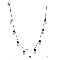 Hello Honey® 6ft. Decorative Wood Snowman with Jute Rope Garland