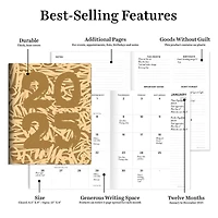 TF Publishing 2025 Muddy Scribbles Medium Monthly Planner