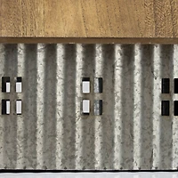 12" Wood & Metal Barn Bird House Tabletop Accent