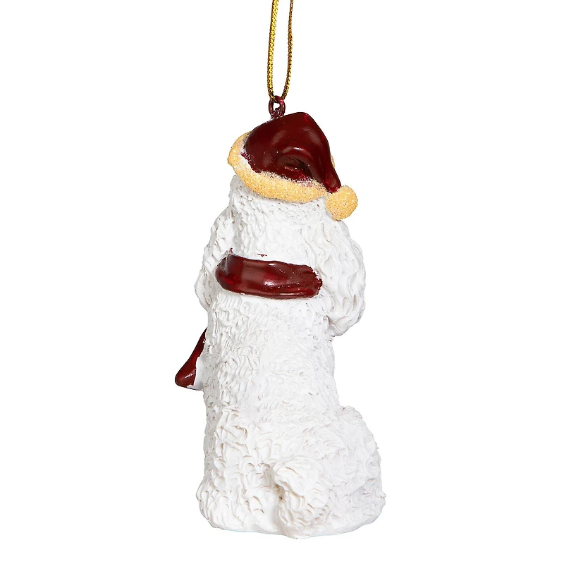 Design Toscano 3.5" White Poodle Ornament Sculpture