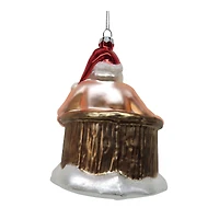 4.5" Bathing Santa Glass Ornament by Ashland®