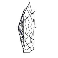 16" Lighted Purple LED Spiderweb Halloween Decoration