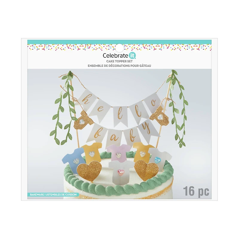 Hello Baby Cake Topper Set by Celebrate It™