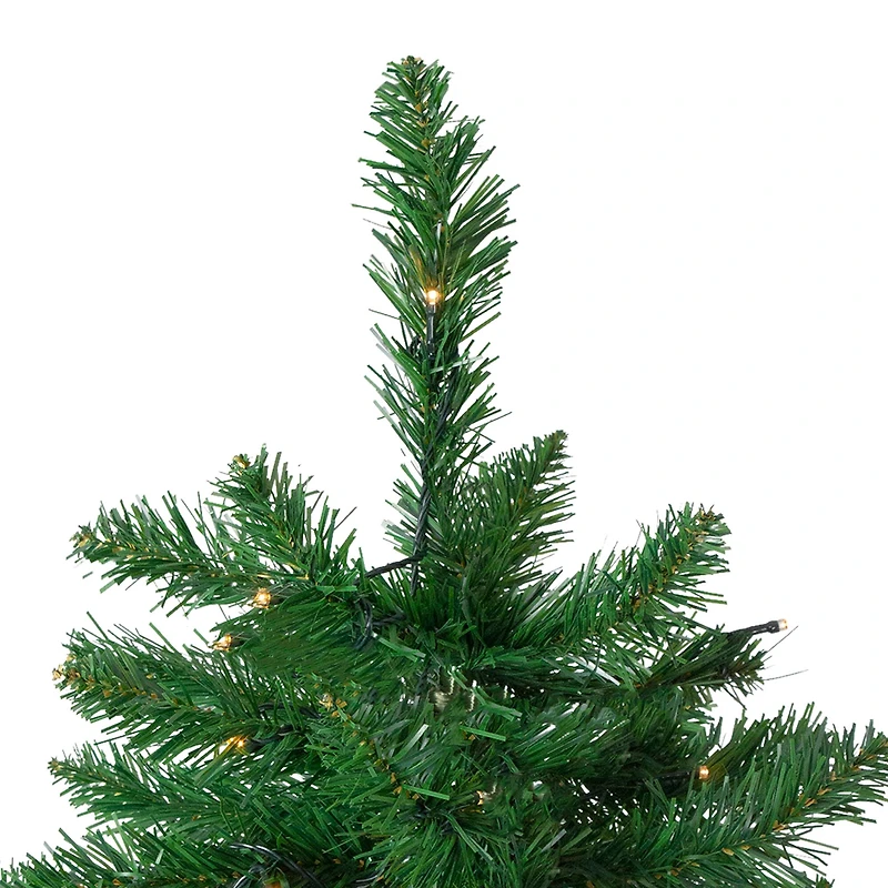 7.5ft. Pre-Lit Twin Lakes Fir Artificial Christmas Tree, Warm White LED Lights
