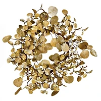 22" Gold Eucalyptus Christmas Wreath
