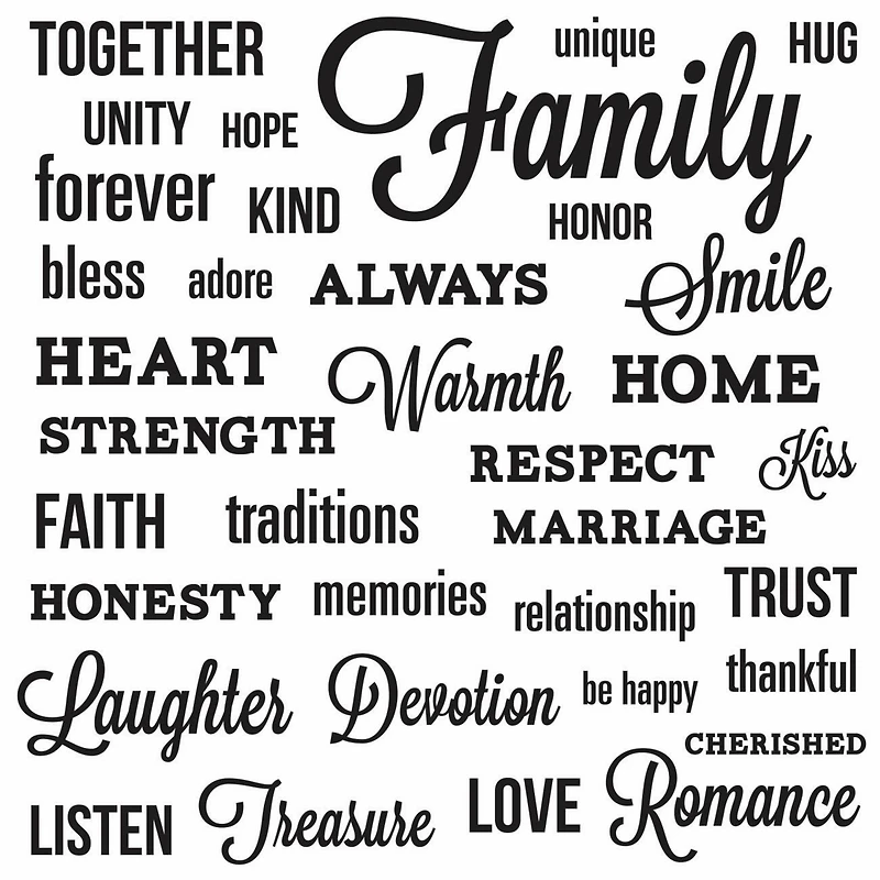 RoomMates Family Quote Peel & Stick Wall Decals