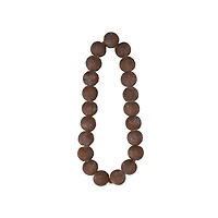 Hello Honey® 11.75" Distressed Brown Cement Bead Garland