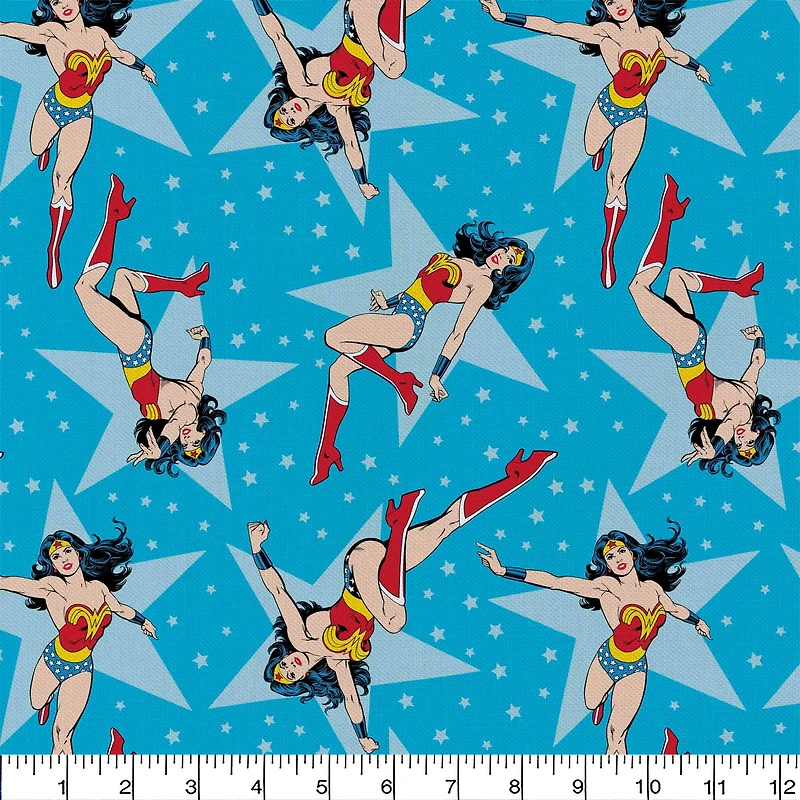 Camelot Fabrics DC Comics Wonder Woman Cotton Fat Quarter, 6ct.