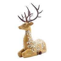 7.5" Frosted Sitting Deer Tabletop Décor by Ashland®