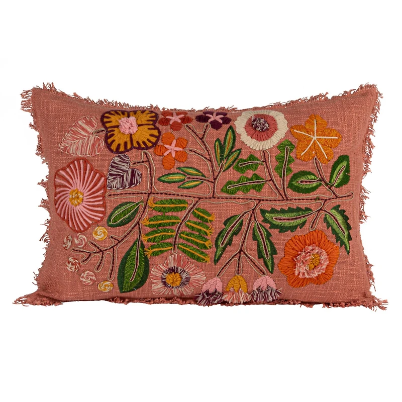 Hello Honey® 24" x 16" Floral Whisper Lumbar Pillow