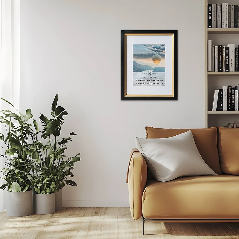 Home Black & Gold Frame with Mat by Studio Décor