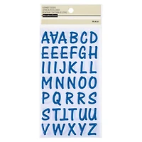12 Packs: 80 ct. (960 total) Epoxy Blue Alphabet Stickers by Recollections™