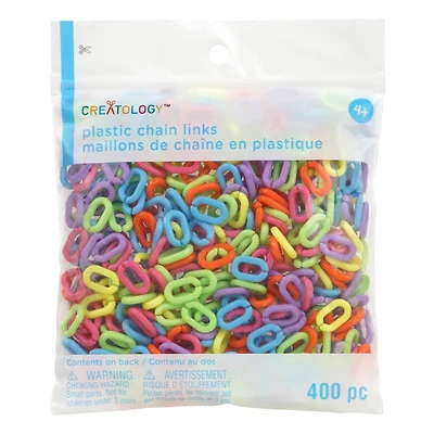 Rainbow Plastic Chain Links by Creatology™, 400ct.