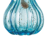 Glitzhome® Blue Glass Pumpkin Set