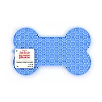 7" Blue Bone Pet Lick Mat by Fab Finds
