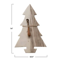 Hello Honey® Marble Tree Cheese & Cutting Board Set with Wood Canape Knife