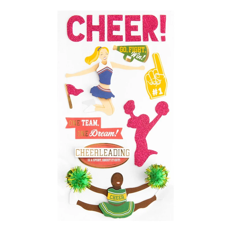 Cheerleading Dimensional Stickers by Recollections™