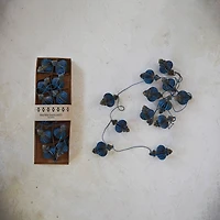 Hello Honey® 6ft. Handmade Recycled Paper Honeycomb Finial with Gold Glitter Garland