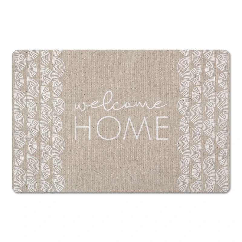 Welcome Home Half Moon 27" x 18" Floor Mat