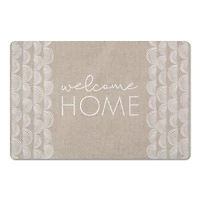 Welcome Home Half Moon 27" x 18" Floor Mat
